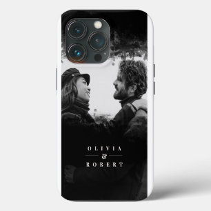 Case-Mate iPhone Case Photo Couple Personnalisé Style Noir Abstrait