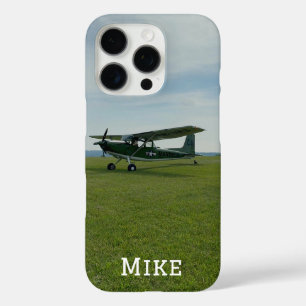 Coques iPhone 16 Pro Photo d'avion élégant avec monogramme, Aviation