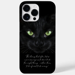 Coque Pour Pour iPhone 14 Pro Max Photo de chat noir, sagesse
