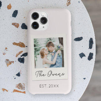 Coque Pour iPhone 14 Pro Photo de couple de mariage personnalisé avec date 