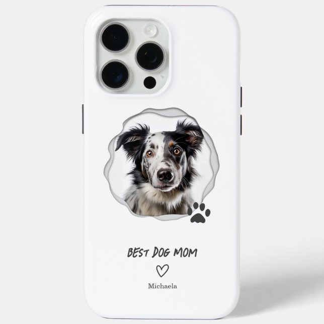 Coques Case-Mate iPhone Photo de la maman du chien (Verso)