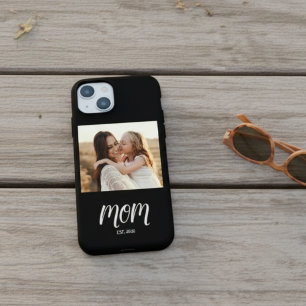 Coque Pour iPhone 15 Photo de Maman Établie en Écriture