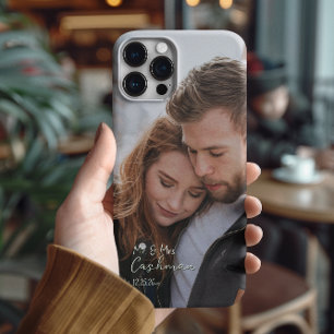 Coques iPhone 16 Pro Photo de Noël personnalisée en couple