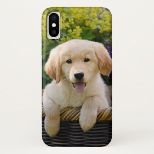 Coque iPhone X Photo drôle d'animal familier de chiot de chien d