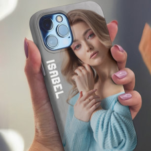 Coque Pour Pour iPhone 14 Pro Max Photo et nom personnalisés iPhone 14 Pro Max Télép