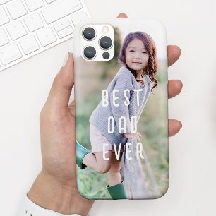 Coque Pour iPhone 14 Photo Fête des pères moderne de Best Papa Ever