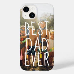 Coque Pour iPhone 14 Photo Fête des pères moderne de Best Papa Ever