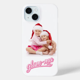 Coque Pour iPhone 15 Photo Glamma rose/blanc