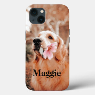 Case-Mate iPhone Case Photo Golden Retriever personnalisée - Cadeau Amou