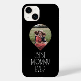Coque Pour iPhone 14 Photo Meilleure maman Jamais Script moderne
