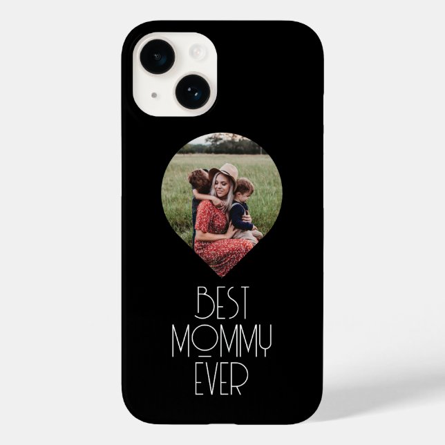 Coques Case-Mate iPhone Photo Meilleure Maman Moderne Script (Verso)