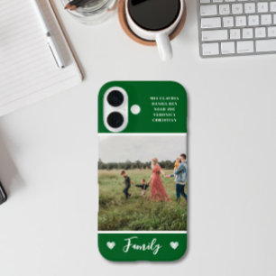 Coques iPhone 16 Photo moderne couleur vert