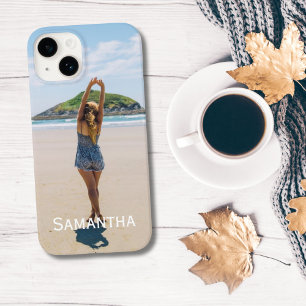 Coque Pour iPhone 14 Photo Monogramme Ajoutez votre photo Personnalisez