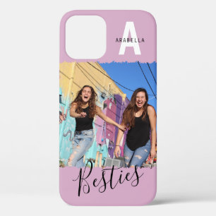 Case-Mate iPhone Case Photo Monogramme Meilleures Amies Moderne Rose