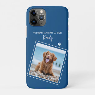 Case-Mate iPhone Case Photo personnalisée Chien bleu moderne