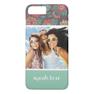 Etui iPhone Case-Mate Photo personnalisée et nom dessin animé floral mot