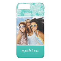 Photo personnalisée et nom Lotus motif 2