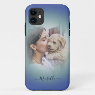 Case-Mate iPhone Case Photo personnalisée moderne bleu Turquoise iPhone