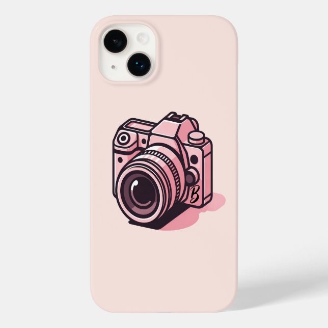 Coques Case-Mate iPhone Photo reflex rose tendance Personnalisée (Verso)