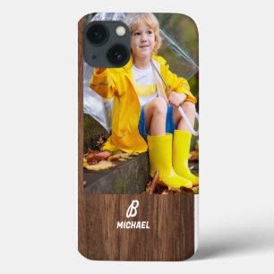 Case-Mate iPhone Case Photo Wood Grain Personnalisé Nom I Téléphone boît