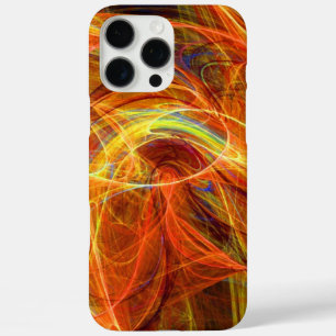 Coques iPhone 16 Pro Max PHOTON FROID Orange Jaune Abstrait