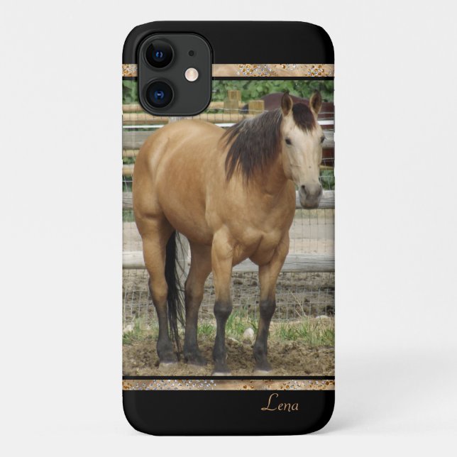 Coques Case-Mate iPhone Photos de Cheval Buckskin (Dos)