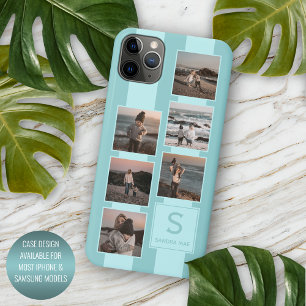 Case-Mate iPhone Case Photos Simples Personnalisées Sur Blanc Turquoise 