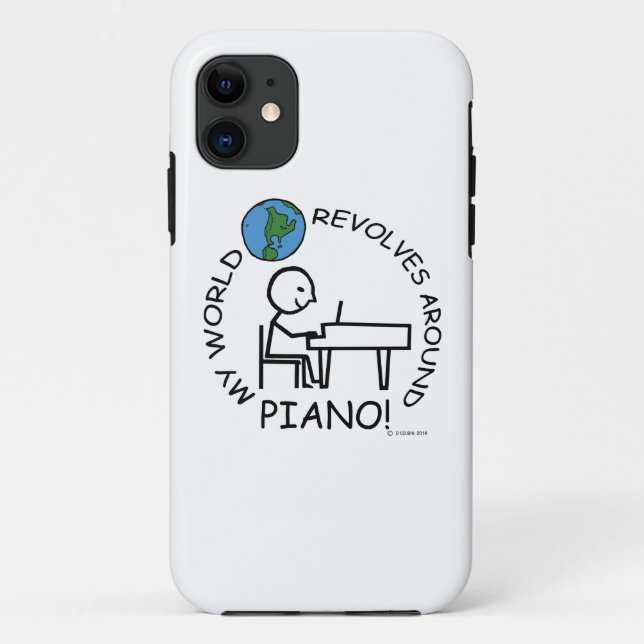 Coques Case-Mate iPhone Piano - Le Monde tourne autour (Dos)