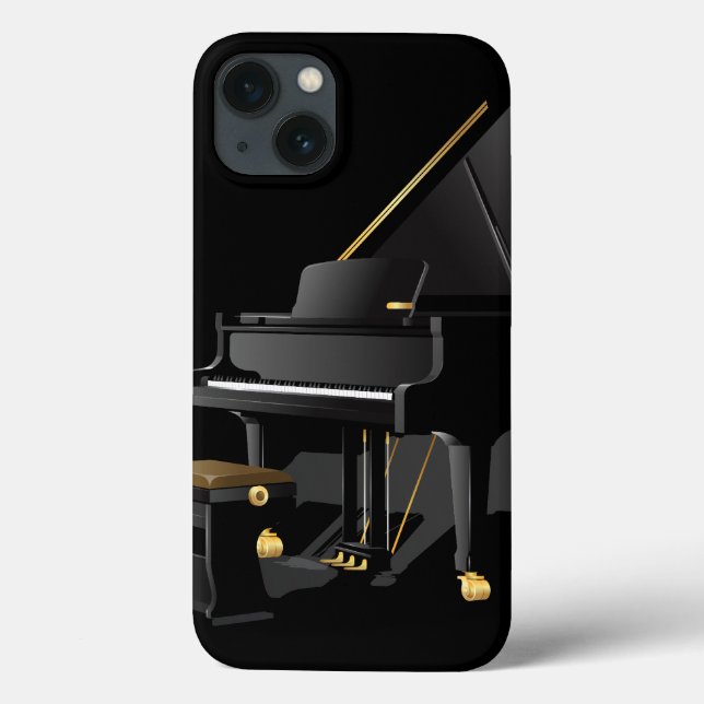 Coques Case-Mate iPhone Piano noir (Verso)