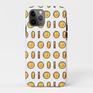 Case-Mate iPhone Case Pièce de jeu dorée de style pixel 8 bits