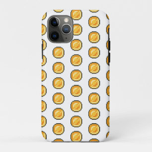 Case-Mate iPhone Case Pièce de jeu dorée de style pixel 8 bits