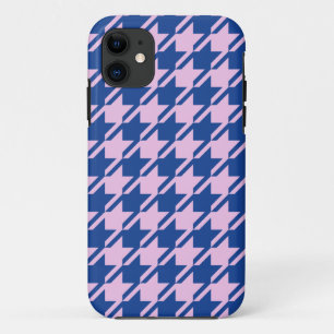Case-Mate iPhone Case Pied de fond rose+Motif bleu