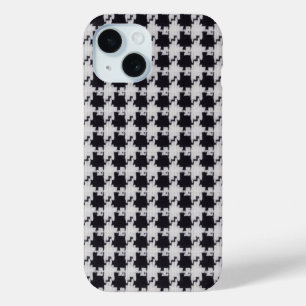 Coque Pour iPhone 15 Pied-de-poule