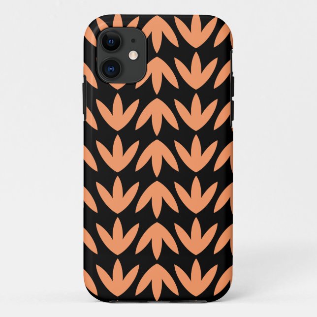 Coques Case-Mate iPhone Pieds d'oiseaux - Pêche et noir.pdf (Dos)