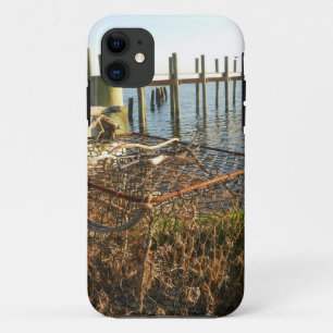 Coques Pour iPhone Piège et dock de crabe au coucher du soleil