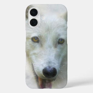 COQUES iPhone 16 PIERCER DE NEIGE EN LOUP ARCTIQUE