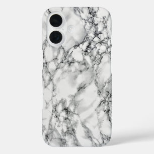 Coques iPhone 16 Pierre Marbre blanc