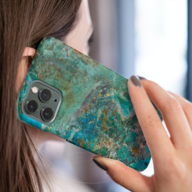 Coques Case-Mate iPhone Pierre minérale bleu Chrysocolla (In Situ)