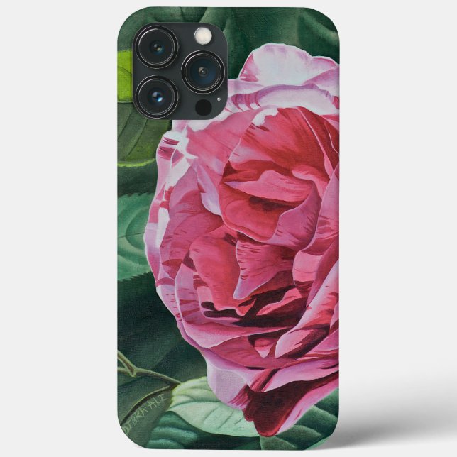 Coques Case-Mate iPhone Pierre rose florale (Verso)