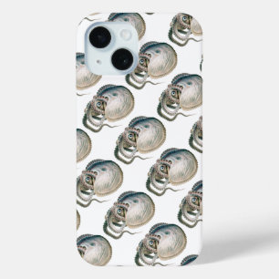 Coque Pour iPhone 15 Pieuvre Argonaute, Animaux de la Vie Marine Vintag