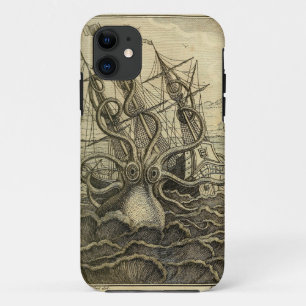 Case-Mate iPhone Case Pieuvre géante Vintage 1801 Etching