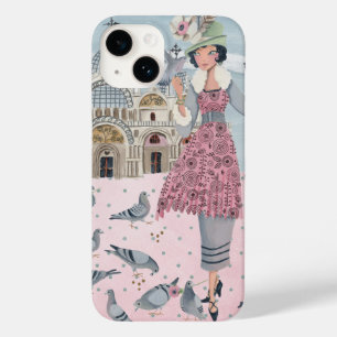 Coque Pour iPhone 14 Pigeons fille à Venise Italie Iphone 7 plus Coqu