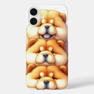 COQUES iPhone 16 PLUS PILE ADORABLE DE CHOW CHOW CHOPPER CHOGS