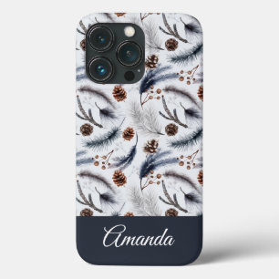 Case-Mate iPhone Case Pine Cones & Pine Needles Aquarelles Motif