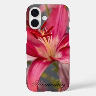 Coques iPhone 16 Pink Asiatic Lily - Élégante Photographie Fleur