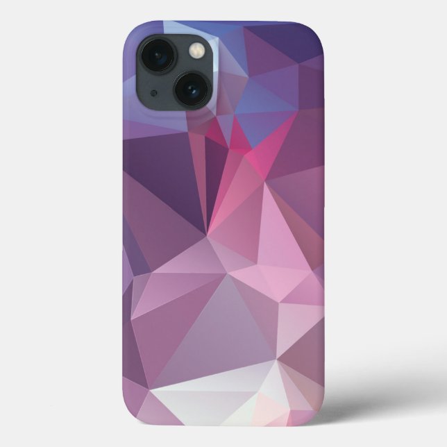 Coques Case-Mate iPhone Pink Blues Abstrait Pyramid Art Motif (Verso)