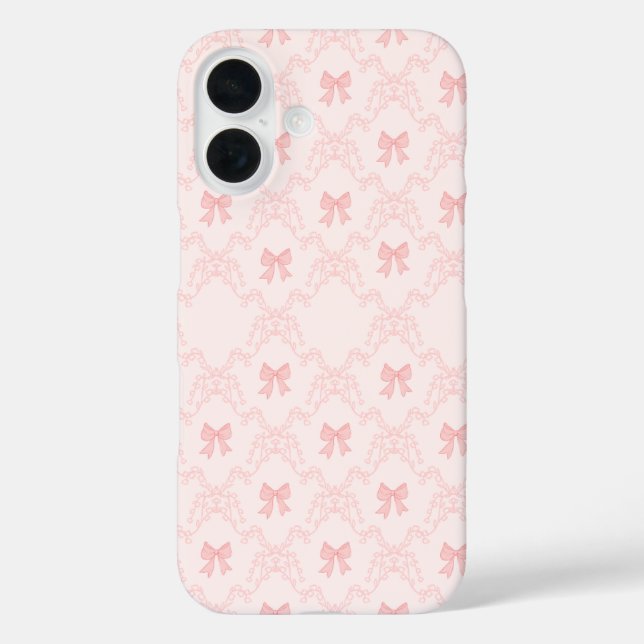 Coques Case-Mate iPhone  Pink Bow Pattern (Verso)