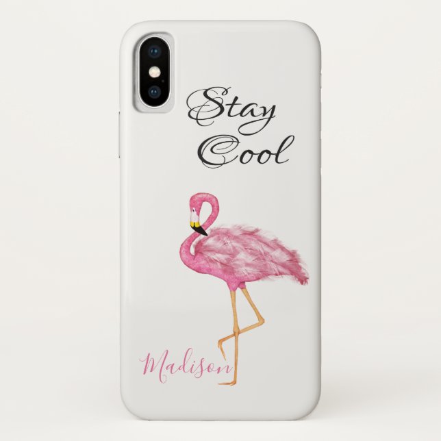 Coques Case-Mate iPhone Pink Flamant rose Amusement Séjour Cool Nom été (Dos)