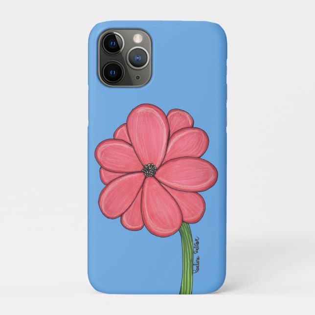 Coques Case-Mate iPhone Pink Full Flower (Dos)