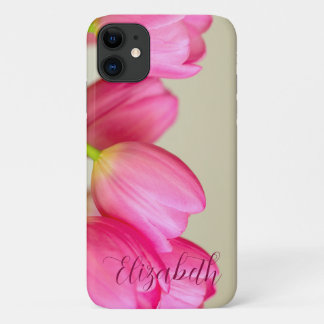 Case-Mate iPhone Case Pink Tulips Personalize